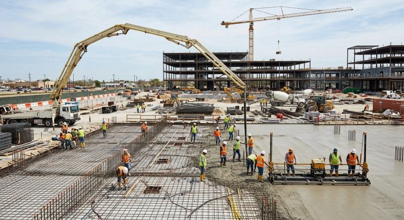 Commercial Slab Installation in Toledo, OH