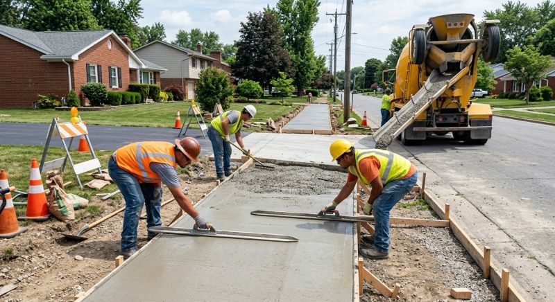 Sidewalk Pouring in Salt Lake City, UT